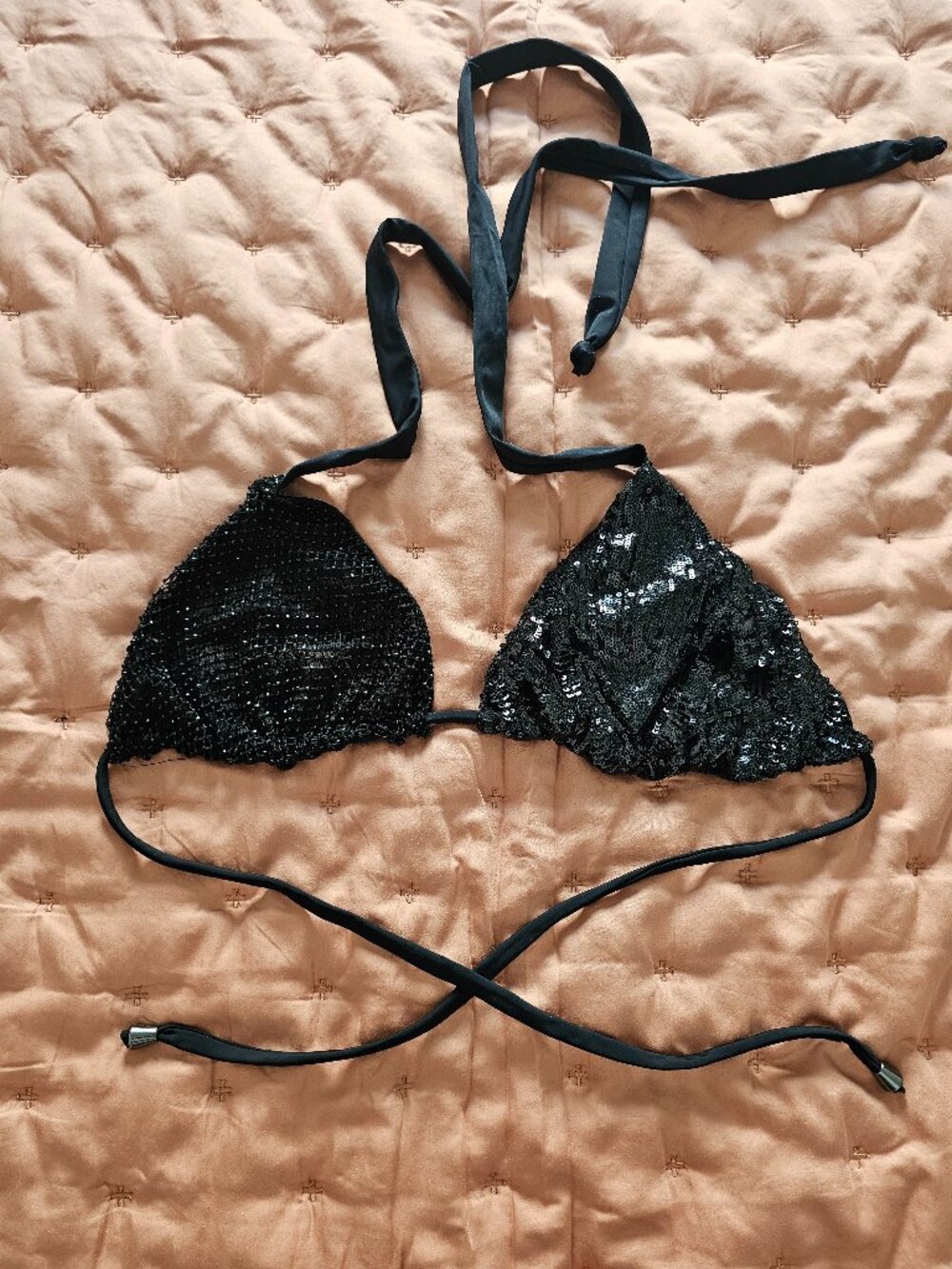 Rave ‘Til Dawn Black Rhinestone Top